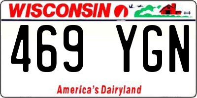 WI license plate 469YGN