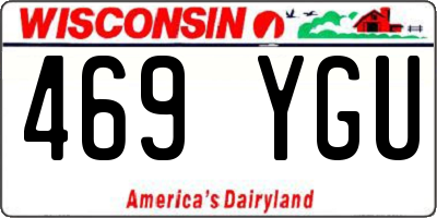 WI license plate 469YGU