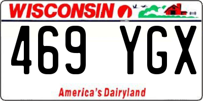 WI license plate 469YGX
