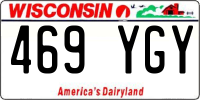WI license plate 469YGY