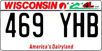 WI license plate 469YHB