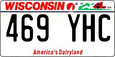 WI license plate 469YHC