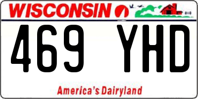 WI license plate 469YHD