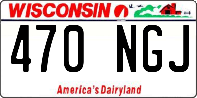 WI license plate 470NGJ