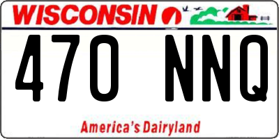 WI license plate 470NNQ