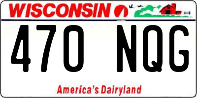 WI license plate 470NQG