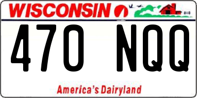 WI license plate 470NQQ