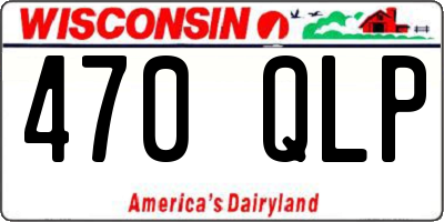 WI license plate 470QLP