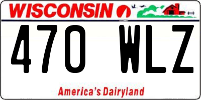 WI license plate 470WLZ