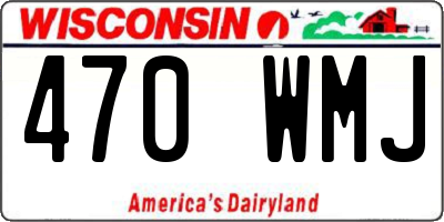 WI license plate 470WMJ