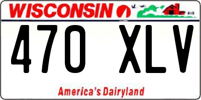 WI license plate 470XLV