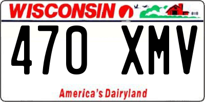 WI license plate 470XMV