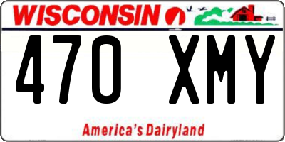 WI license plate 470XMY