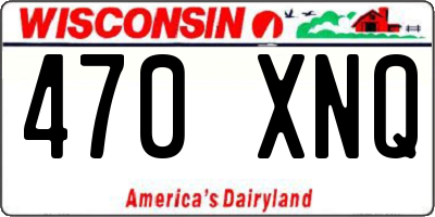 WI license plate 470XNQ
