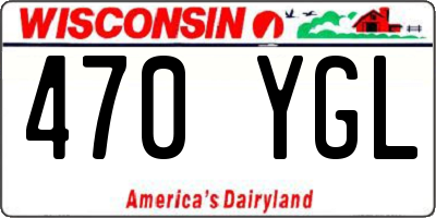 WI license plate 470YGL