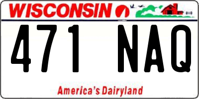 WI license plate 471NAQ