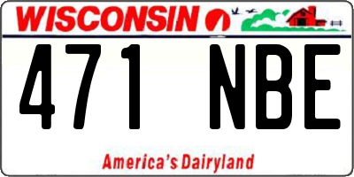 WI license plate 471NBE