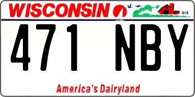 WI license plate 471NBY