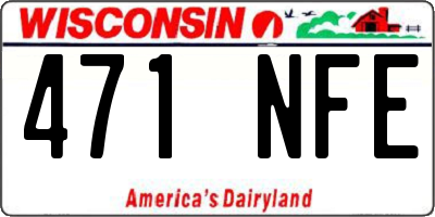 WI license plate 471NFE
