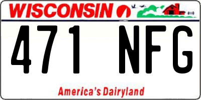 WI license plate 471NFG