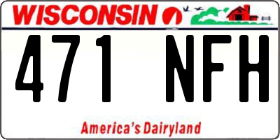 WI license plate 471NFH