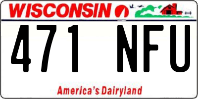 WI license plate 471NFU