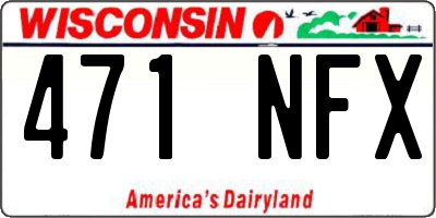 WI license plate 471NFX