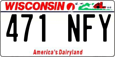 WI license plate 471NFY