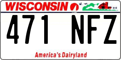 WI license plate 471NFZ