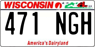 WI license plate 471NGH