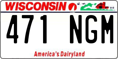 WI license plate 471NGM