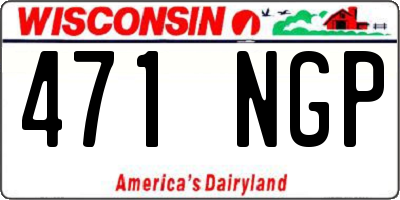 WI license plate 471NGP