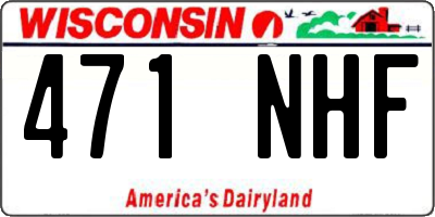 WI license plate 471NHF