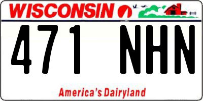 WI license plate 471NHN