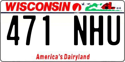 WI license plate 471NHU