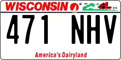 WI license plate 471NHV