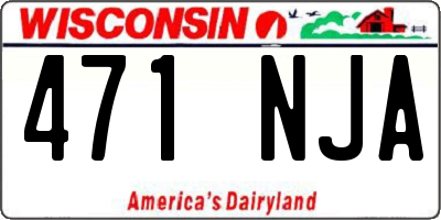 WI license plate 471NJA
