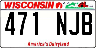 WI license plate 471NJB