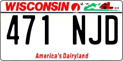 WI license plate 471NJD