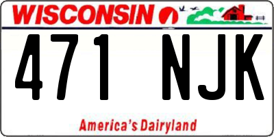 WI license plate 471NJK