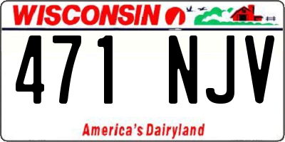 WI license plate 471NJV