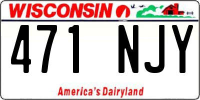WI license plate 471NJY