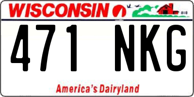 WI license plate 471NKG