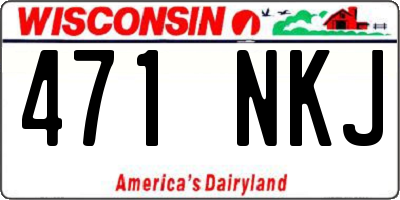WI license plate 471NKJ