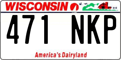 WI license plate 471NKP