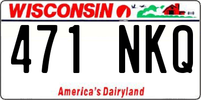 WI license plate 471NKQ