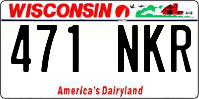 WI license plate 471NKR