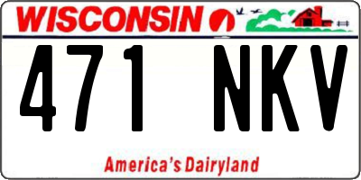 WI license plate 471NKV