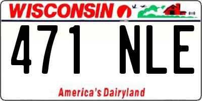 WI license plate 471NLE