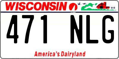 WI license plate 471NLG